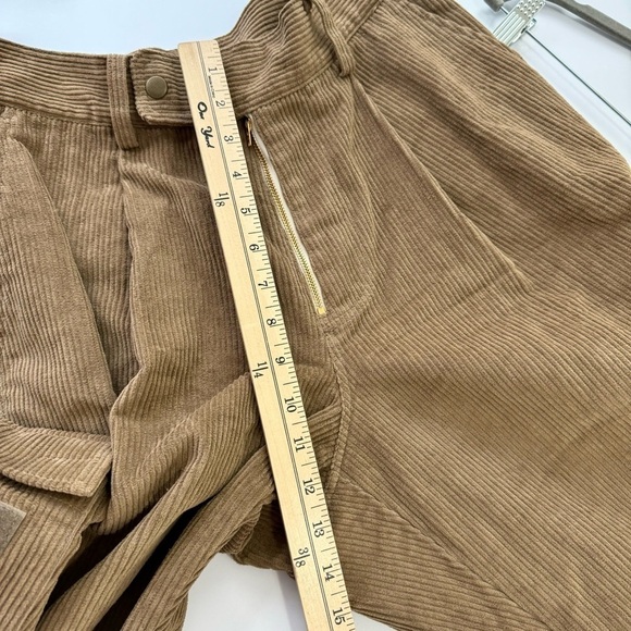 ASPARAGUS NEW $440 MENS SZ S MULTI POCKETS CARGO PANTS BROWN Y2K ARMY MILITARY - Picture 16 of 16